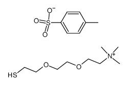 {2-[2-(2-mercaptoethoxy)-ethoxy]-ethyl}-trimethylammonium toluene-4-sulfonate结构式