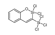 2,2-Dichloro-3-trichlorosilyl-2-sila-1-oxa-1,2-dihydronaphthalene Structure