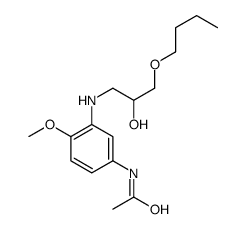 N-[3-[(3-butoxy-2-hydroxypropyl)amino]-4-methoxyphenyl]acetamide Structure