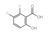 5,6-DIFLUORO-2-HYDROXYBENZOIC ACID Structure