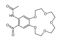 15-(Acetylamino)-16-nitrobenzo[15]krone-5结构式