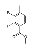 2,3-二氟-4-甲基苯甲酸甲酯结构式