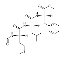 N-formyl-L-methionyl-L-leucyl-L-phenylalanine-OMe结构式