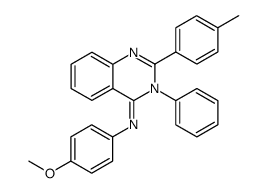 N-(4-methoxyphenyl)-3-phenyl-2-(p-tolyl)quinazolin-4(3H)-imine Structure