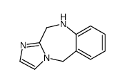 10,11-二氢-5H-咪唑并[2,1-c][1,4]苯并二氮杂卓结构式