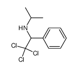 N-(2,2,2-trichloro-1-phenylethyl)propan-2-amine Structure
