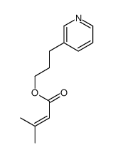 3-pyridin-3-ylpropyl 3-methylbut-2-enoate Structure