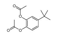 (2-acetyloxy-4-tert-butylphenyl) acetate Structure
