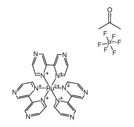 三(2,2'-联吡嗪)钌二(六氟磷酸)盐结构式