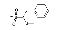 methyl(1-(methylsulfonyl)-2-phenylethyl)sulfane Structure