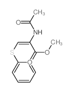 methyl 2-acetamido-3-phenylsulfanyl-prop-2-enoate结构式