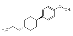4-(反式-4-丙基环己基)-1-甲氧基-苯结构式