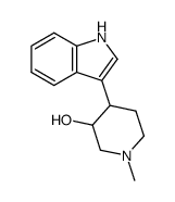 4-(1H-indol-3-yl)-1-methylpiperidin-3-ol结构式