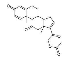 21-Hydroxy-pregna-1,4,16-triene-3,11,20-trione 21-Acetate Structure