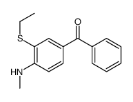 [3-ethylsulfanyl-4-(methylamino)phenyl]-phenylmethanone结构式