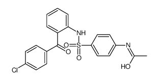 N-[4-[[2-(4-chlorobenzoyl)phenyl]sulfamoyl]phenyl]acetamide结构式