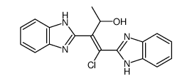 3,4-bis(benzimidazol-2-yl)-4-chlorobut-3-en-2-ol Structure