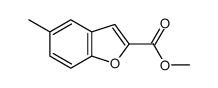 METHYL 5-METHYLBENZOFURAN-2-CARBOXYLATE structure