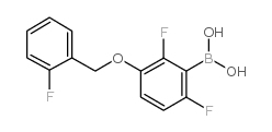 2,6-二氟-3-(2’-氟苄氧基)苯基硼酸结构式
