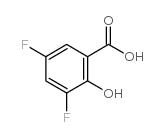 3,5-difluoro-2-hydroxybenzoic acid structure