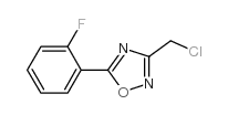 3-(氯甲基)-5-(2-氟苯基)-1,2,4-恶二唑结构式