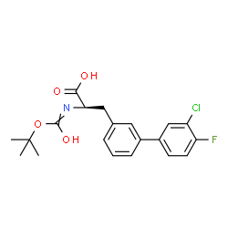 BOC-D-2-AMINO-3-(3'-CHLORO-4'-FLUORO-BIPHENYL-3-YL)-PROPIONIC ACID structure
