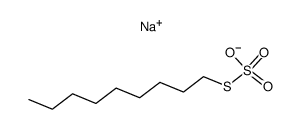 thiosulfuric acid S-nonylester, sodium-salt结构式