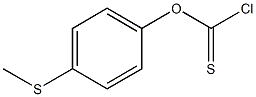 4-(甲硫基)苯基硫代氯甲酸酯结构式