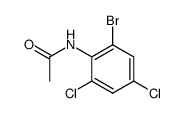 N-(2-bromo-4,6-dichlorophenyl)acetamide结构式