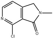 4-chloro-1,2-dihydro-2-methyl-3h-pyrrolo[3,4-c]pyridin-3-one Structure