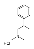 N,N-Dimethyl-2-phenyl-1-propanamine hydrochloride (1:1)结构式