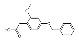 [4-(benzyloxy)-2-methoxyphenyl]acetic acid Structure