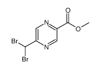 5-(二溴甲基)吡嗪-2-甲酸甲酯结构式