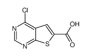 4-氯噻吩并[2,3-d]嘧啶-6-羧酸结构式