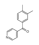 (3,4-dimethylphenyl)(pyridin-4-yl)methanone结构式