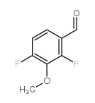 2,4-二氟-3-甲氧基苯甲醛结构式