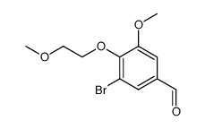 3-bromo-4-(2-methoxyethoxy)-5-methoxybenzaldehyde结构式