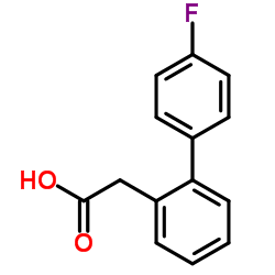 (4'-Fluoro-2-biphenylyl)acetic acid Structure