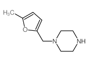 1-[(5-甲基-2-呋喃基)甲基]哌嗪结构式