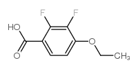 2,3-二氟-4-乙氧基苯甲酸结构式