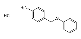 4-(phenylsulfanylmethyl)aniline,hydrochloride Structure