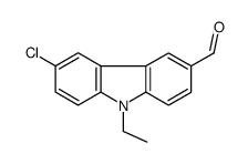 6-chloro-9-ethylcarbazole-3-carbaldehyde Structure