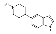 5-(1-甲基-1,2,3,6-四氢吡啶-4-基)-1h-吲哚结构式