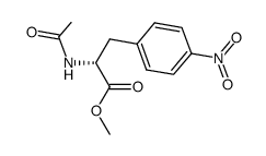 methyl (R)-2-acetamido-3-(4-nitrophenyl)propanoate结构式
