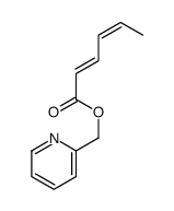 pyridin-2-ylmethyl hexa-2,4-dienoate结构式