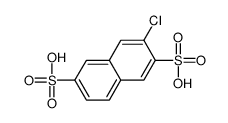 3-chloronaphthalene-2,6-disulfonic acid Structure