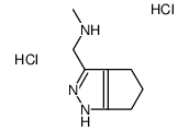 N-methyl-1-(1,4,5,6-tetrahydrocyclopenta[c]pyrazol-3-yl)methanamine,dihydrochloride Structure