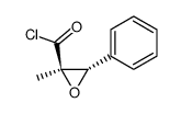 Oxiranecarbonyl chloride, 2-methyl-3-phenyl-, trans- (9CI) Structure