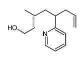 3-methyl-5-pyridin-2-ylocta-2,7-dien-1-ol Structure