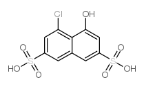 4-chloro-5-hydroxynaphthalene-2,7-disulphonic acid结构式